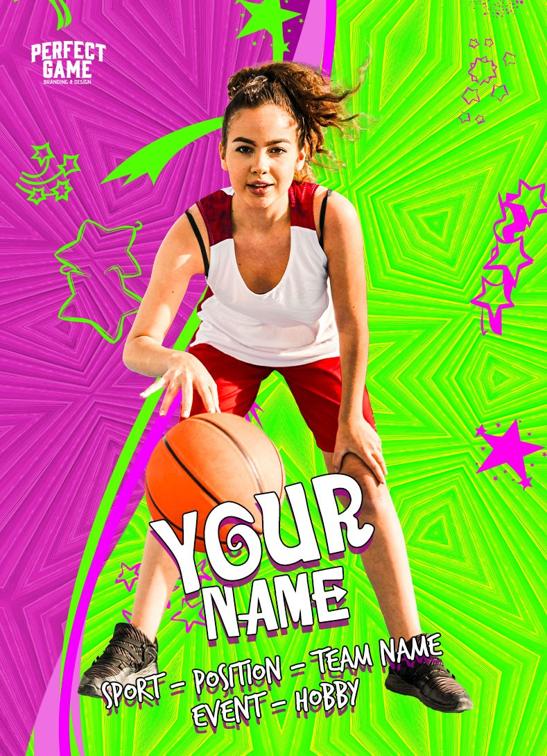 Basketball custom card template — Voltage