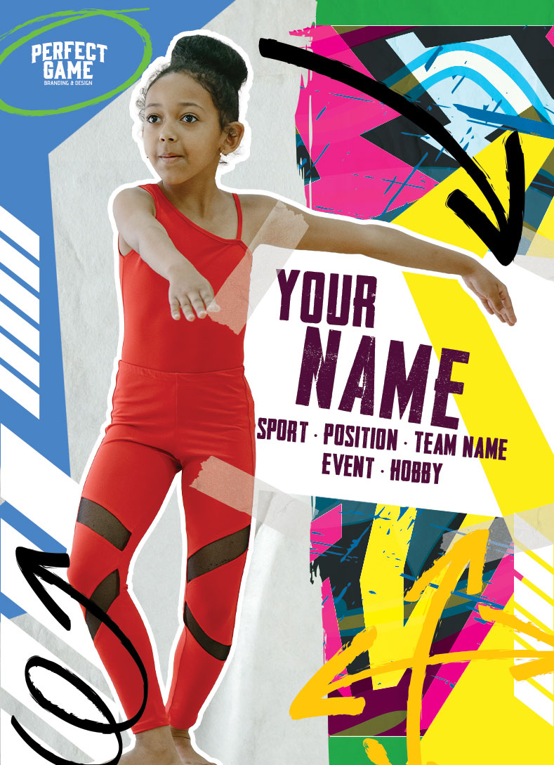 Track & Field custom card template — Street Sketch